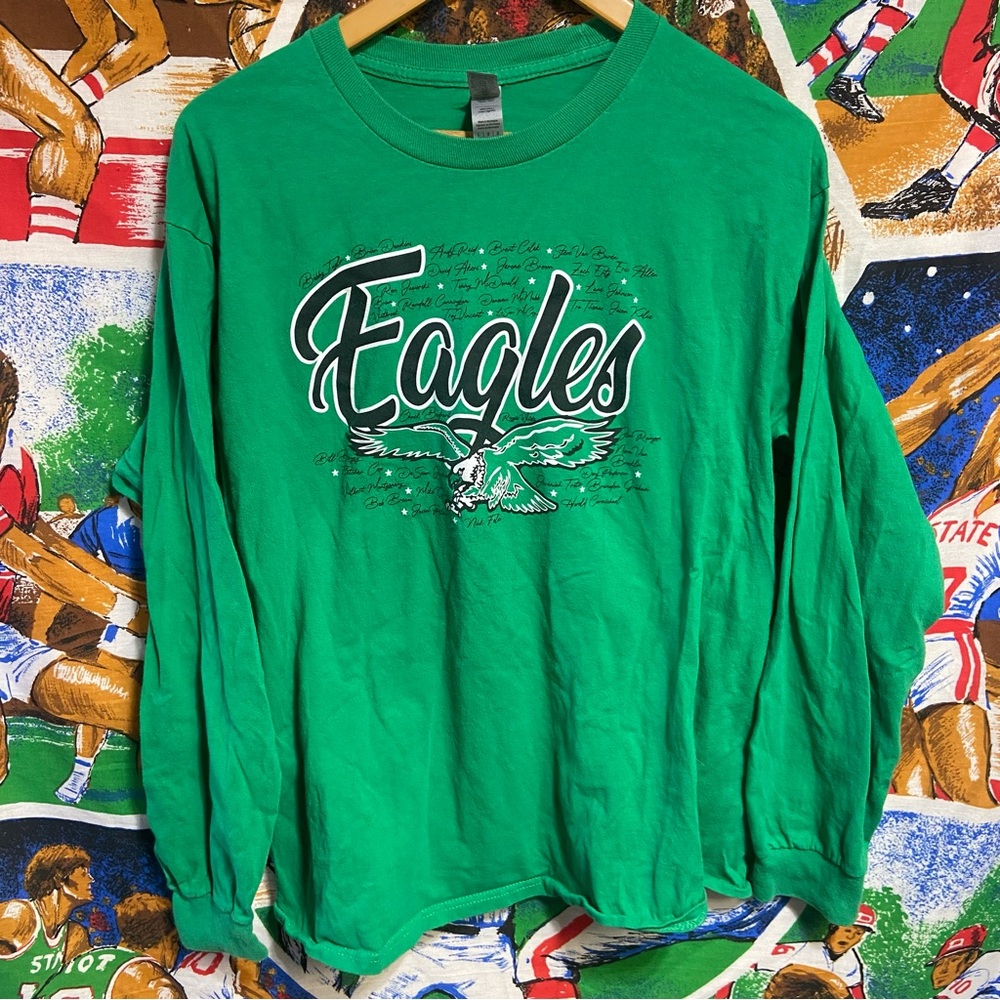 Kelly Green Philadelphia Eagles Longsleeve Tee